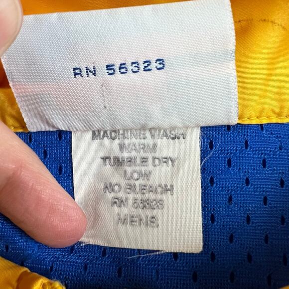 Nike Vintage Yellow & Blue Windbreaker Jacket 1980's Men's size Small - Picture 6 of 9